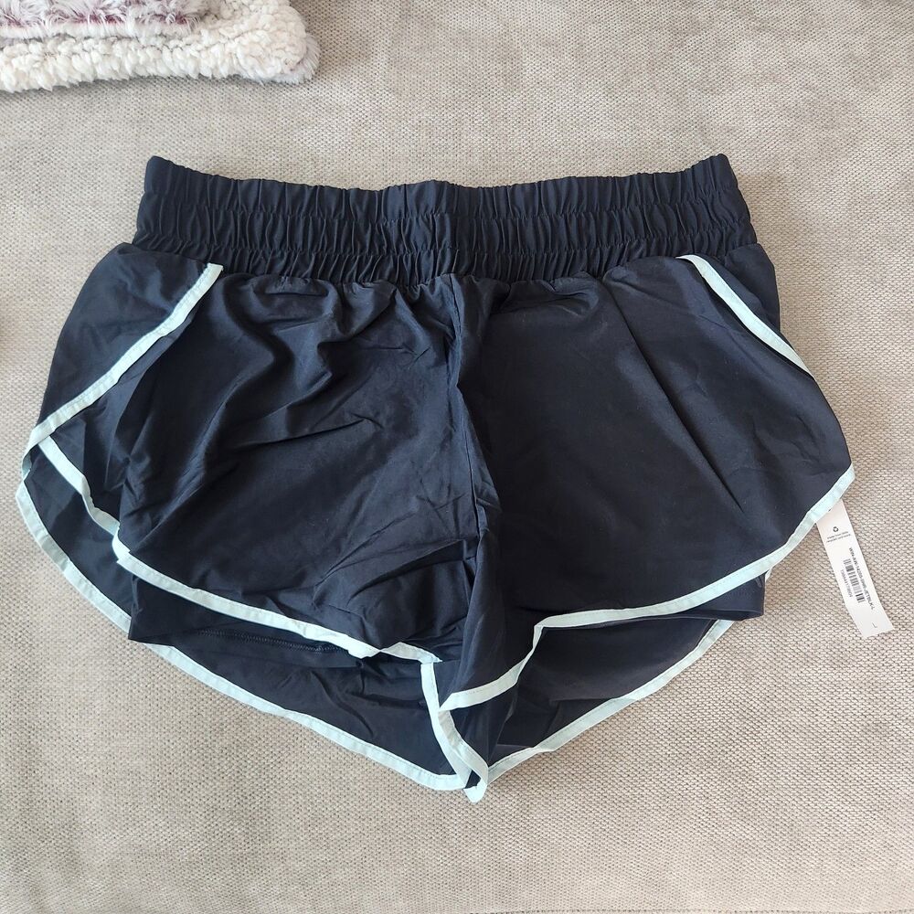 Adore Me‎ Jet Black Large Ace Activewear Shorts NWT